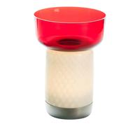 Lampe Portable Bontá Rouge avec Bol en Verre