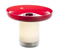 Lampe Portable Bontá Rouge avec Coupelle en Verre