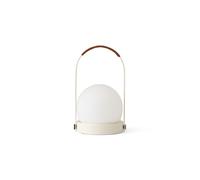 Lampe Portable Carrie Acier/Ivoire/Cuir