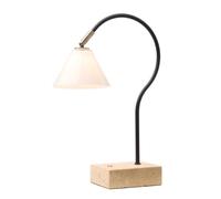 Lampe Portable Question Noir/ Laiton antique/Opale