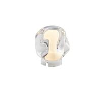 Lampe Portative Glace Ball Loom Design Transparent/ Chrome