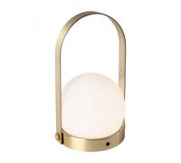 Lampe portative LED Carrie avec batterie laiton H 24.5cm / Ø 13.5cm