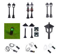 Lampe Postale Miniature 1:12 Pour Maison De Poupée, Lampadaire De Rue, Voie Ferrée, Lanterne De Chemin De Village, 1 Pièce