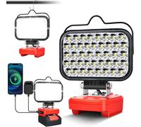 Lampe Pour Batterie Einhel-L 18 V - Projecteur De Chantier Clair - Lampe De Poche Led Portable - Pour Batterie Unique - Accessoire Pour Chantiers De Construction, Réparation Automobile, Camping (Pas