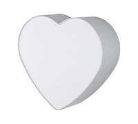 Lampe pour Chambre D'Enfant Deckenleuchte Cœur L: 42 CM Tissu Métal Gris 2x E27