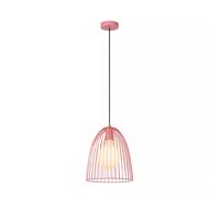 Lampe Pour Chambre D'Enfant Plafonnier Suspendu Métal Ø 24,5 Cm Rond Rose E27