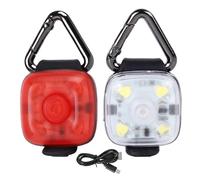 Lampe pour chien, étanche, design extérieur, 8,5 x 3 x 1,4 cm, lumière de sécurité pour animaux de compagnie, lumières LED portables, fixation facile, pour colliers, harnais, Refer to description, PP
