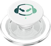 Lampe pour Le Visage Funny DJ Smiling, Deux Couleurs Vertes PopSockets PopGrip pour MagSafe