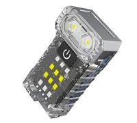 Lampe pour porte-clés, lampe torche rechargeable compacte pour poche - Clip magnétique rotatif multifonction pour aventures extérieures sécurité usage quotidien