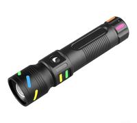 Lampe pour torche 14.5cm Autonomie 15 Heures Lampe pour torche(C) | 1000 lumens max, charge rapide USB-C, écran LCD , 5 modes lumière, pour idéal noirceur