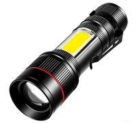 Lampe pour torche LED Rechargeable USB Zoomable Magnétique Lampe | Alliage aluminium pour robuste, légère, résiste pour chutes et rouille, couleur , design compact ergonomique(D)