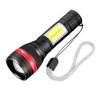Lampe pour torche LED Rechargeable USB Zoomable Magnétique Lampe | Alliage aluminium pour robuste, légère, résiste pour chutes et rouille, couleur , design compact ergonomique(A)