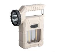 Lampe pour torche Portable ABS Légère pour Camping Lampe pour | Faisceau puissant, pour zoom ajustable, longue durée, idéal camping randonnée, design ergonomique(Beige)