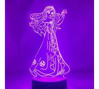 Lampe Princesse JoyLamp - 16 couleurs + Télécommande - Décoration chambre relaxante - Lampe 3D LED Veilleuse