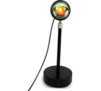 Lampe Projecteur d'Ambiance 16 Couleurs 180�� Rotative Télécommande Lumière de Projection RGB pour la Chambre