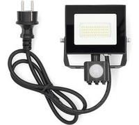 Lampe Projecteur LED d'Extérieur 20W 4000K 1620lm IPX4 avec capteur PIR Nedis Noir Noir G