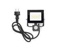 Lampe Projecteur LED d'Extérieur 20W 4000K 1620lm IPX4 avec capteur PIR Noir