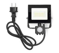 Lampe Projecteur LED d'Extérieur 20W 4000K 1620lm IPX4 avec capteur PIR Noir