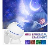Lampe Projecteur LED Étoile Nuages Lune, Lumière Projecteur Bluetooth,imulation 12 Modes Musicale Avec Télécommande Enceinte Intégré,Décor Chambres Enfants Fête G