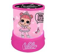 lampe projecteur poupée fille 12,5 x 11,5 cm rose