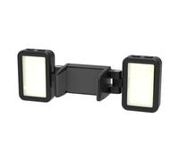 Lampe rechargeable pour appareil photo - Température de couleur réglable - Luminosité pour 3 caméras de poche - 360 ° - Vertical à 180 ° - Couleur horizontale