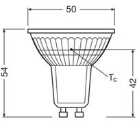 Lampe réflectrice LED PAR16 35 36° V 2,6 W 827 GU1 4099854044649
