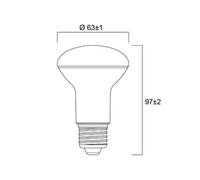 Lampe REFLED E27 IRC 80 230V 630lm - - 0026690