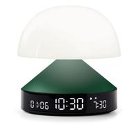 Lexon MINA Sunrise Reveil matin lumineux, simulateur d'aube et crépuscule, 5 sons naturels, lampe de chevet LED veilleuse et luminothérapie (Vert Sombre)