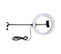 Lampe Ring Light 26cm Intensité Réglable 1-100% | 3 tempÃ©ratures couleur, chaud jaune froid, intensitÃ© variable, mÃ©tal pour robuste, usage polyvalent(9cm)