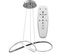 Lampe/ring Moderne Led + Télécommande App393-cp Chrome