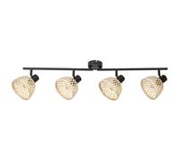 Lampe ronde en rotin deux ou quatre spot lampe murale [EEK: G]