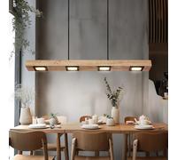 Lampe Salle à Manger Holzleuchte Suspensions LED Backlight Nature 6-Flammig 3