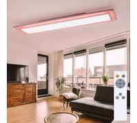 Panneau de plafond LED plafonnier à changement de couleur plafonnier télécommandé panneau de montage en saillie, CCT, LED RVB 24W 1460lm 2700-6500K, L 85 cm