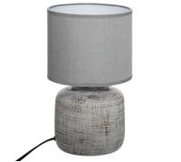 Lampe ""Salta"" céramique gris 26.5cm - Atmosphera Créateur d'intérieur