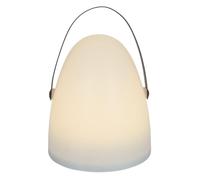Lampe Sans Fil Blanche Intérieur/Extérieur avec Poignée Métal Noir - AJACCIO