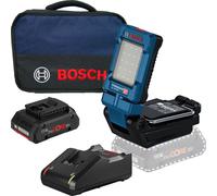 Lampe sans fil GLI 18V-800 Bosch / 1x 4,0 Ah ProCORE + GAL 18V-40 dans un sac souple