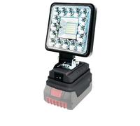 Lampe sans fil pour Bosch GBA 18 V (pas de batterie), 48 W 4800 lm, portable LED, projecteur de chantier, lampe de travail et éclairage domestique, camping
