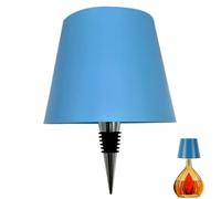 Lampe sans fil pour bouteille, lampe rechargeable LED pour bouteille de vin, lampe de table tactile à 3 couleurs et à intensité variable pour le restaurant, la maison et le bar (Bleu, 1 pièce)
