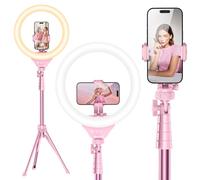 Lampe Selfie 30,5 cm avec trépied pour téléphone (Rose)