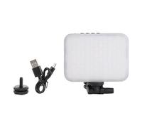 Lampe Selfie LED 156, Lumière Rechargeable 5000mAh, Température 2500K - 9000K - Éclairage Régable, Port USB Type C, pour Smartphone Webcam Vlog