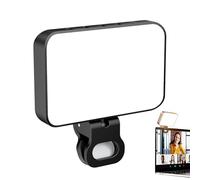Lampe Selfie - LED de Remplissage à Clip Rotatif 3 Modes Rechargeable pour Téléphone Portable | Streaming en Direct Voyage Maquillage Photographie Conférence