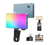 Lampe Selfie, LEDs avec Fixation Métallique et Pince, Batterie Rechargeable 1500mAh (135 LED)