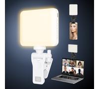 Lampe selfie pour téléphone, ordinateur portable, tablettes, appareil photo, vidéo. Lumière annulaire rechargeable et portable à pince. Lampe LED d'appoint pour selfies convenant aux 15, 14, 13, 12, 1