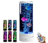 Lampe sensorielle en forme de poisson pour bébé, veilleuse d'aquarium, tube lumineux sensoriel en forme de poisson, lampe d'ambiance en forme de poisson, télécommande pour décoration de maison,