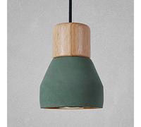 Lampe Simple Restaurant Couleur Lustre Personnalité Lampe De Ciment Mode Café Bar Étude Bureau Chambre Couloir Allée Lumières (D12.5 * H16CM) Lustre Abat-Jour de Lustre (Couleur: Vert), Couleur