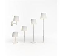Newgarden Lampadaire à poser solaire LED intégrée 100 lm batterie rechargeable IP65 blanc chaud Noir