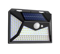 Lampe solaire à détecteur de mouvement - Lampe de sécurité LED extérieure, luminaire mural étanche | Fonction d'éclairage à 118 ampoules, produit de conception grand Angle à économie d'éner