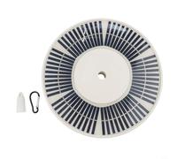 Lampe solaire à économie d'énergie avec 136 LED et 66 panneaux solaires pour une couverture complète du drapeau à la tombée de la nuit