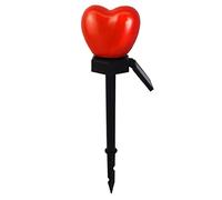Lampe solaire à LED en forme de cœur sur piquet pour jardin, cour, terrasse, pelouse, , balcon, éclairage de nuit avec amour, étanche, élégant du crépuscule à l'aube