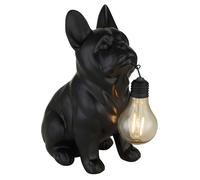 Lampe solaire à LED Lampe solaire d'extérieur plastique noir mat chien H 23,5 cm